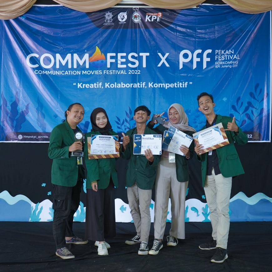 Mahasiswa KPI IAIN Pekalongan Berprestasi Dalam Ajang Communication Movie Festival X Pekan Festival Forkomnas Se Jateng DIY Tahun 2022
